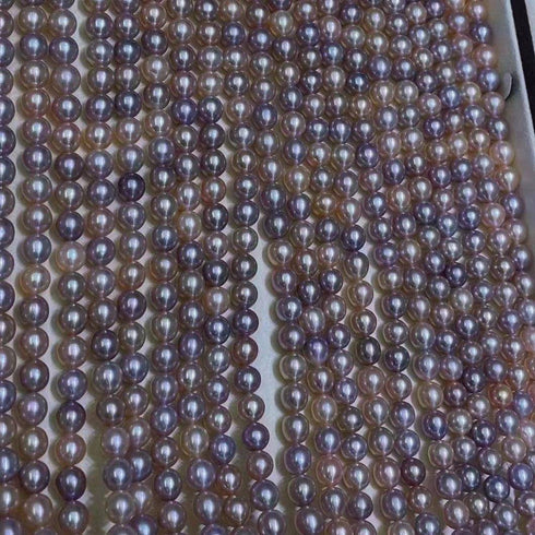 Multicolor 8-9mm AAA Chinese Akoya Cultured Pearl Necklace - House Of Pearls